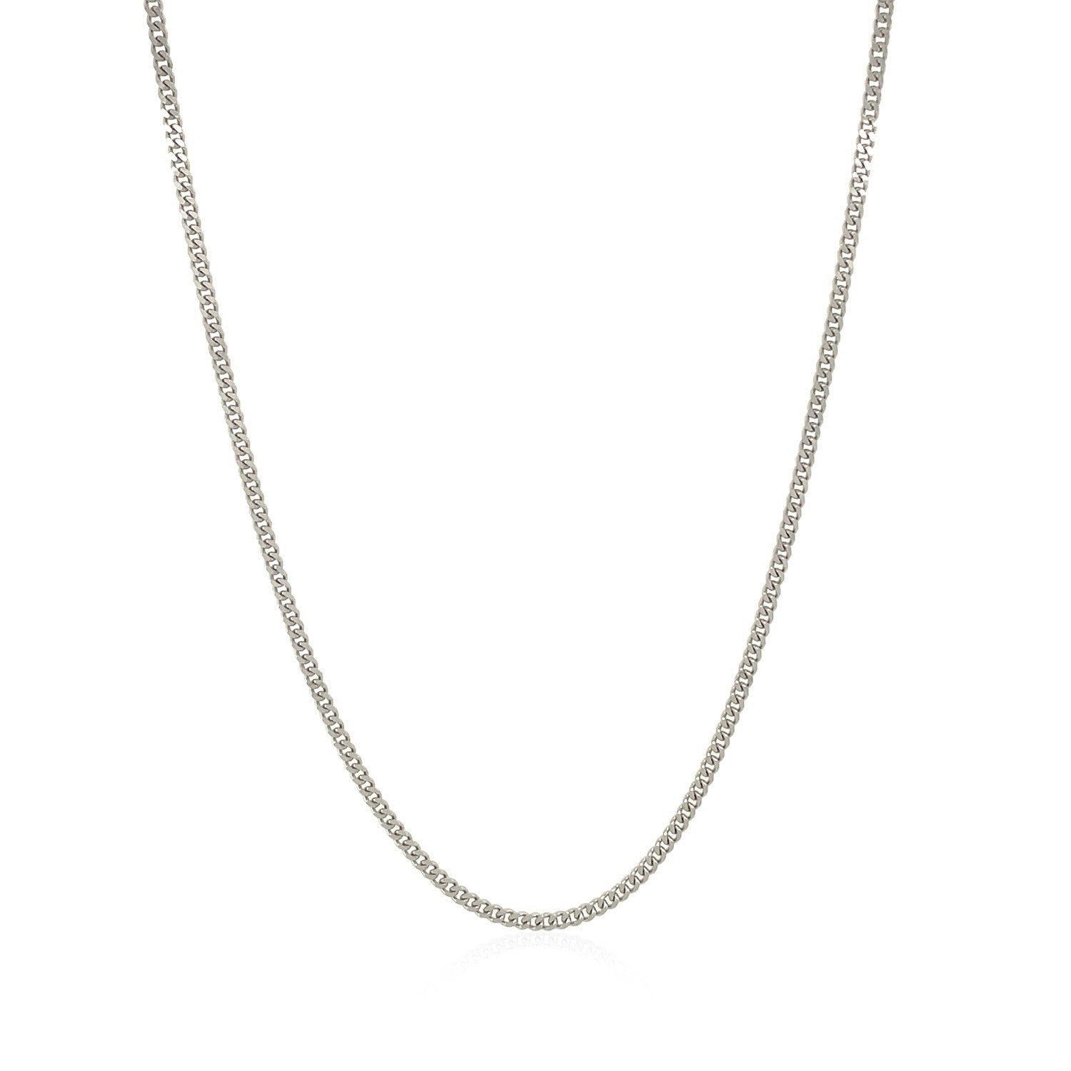 10k White Gold Gourmette Chain 1.5mm by Bids.com