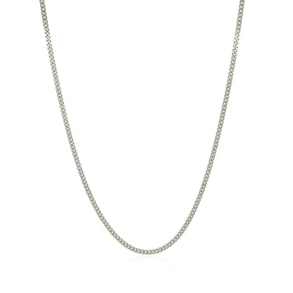 10k White Gold Gourmette Chain 1.5mm by Bids.com