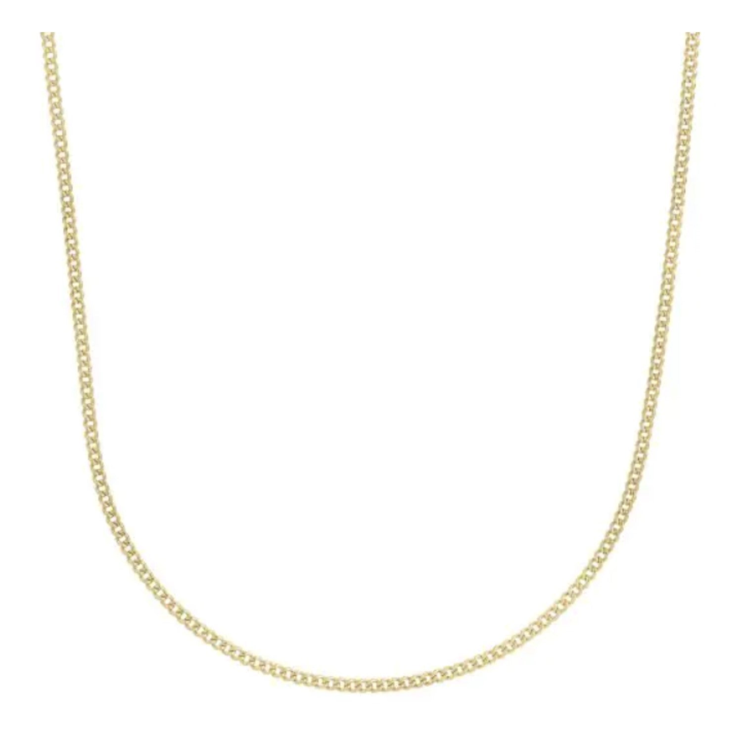 14k Yellow Gold Light Gourmette Chain (2.20 mm)  DestGlow