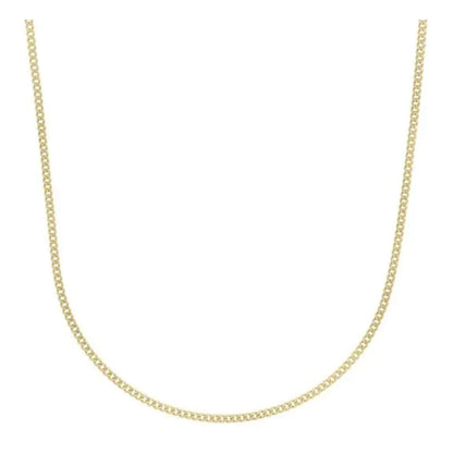 14k Yellow Gold Light Gourmette Chain (2.20 mm)  DestGlow