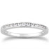 14k White Gold Channel Set Diamond Wedding Ring Band Set 1/3 Around by Bids.com