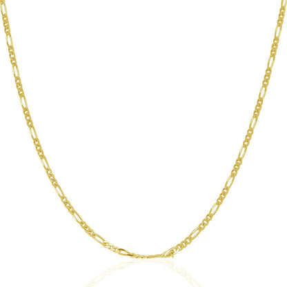 14k Yellow Gold Solid Figaro Chain 1.9mm by Bids.com