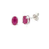 Natural 1.14ct Ruby Stud Earrings 10KT White Gold by Bids.com
