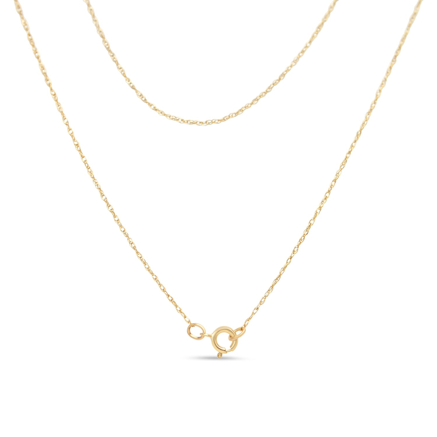 14K Yellow Gold Plated .925 Sterling Silver 1/4 Cttw Round and Baguette-Cut Diamond Composite Heart 18" Pendant Necklace (H-I Color, SI2-I1 Clarity) by Bids.com