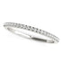 14k White Gold Scallop Style Setting Diamond Wedding Band (1/8 cttw) by Bids.com