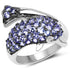 1.45 Carat Genuine Tanzanite and White Diamond .925 Sterling Silver Ring by Bids.com
