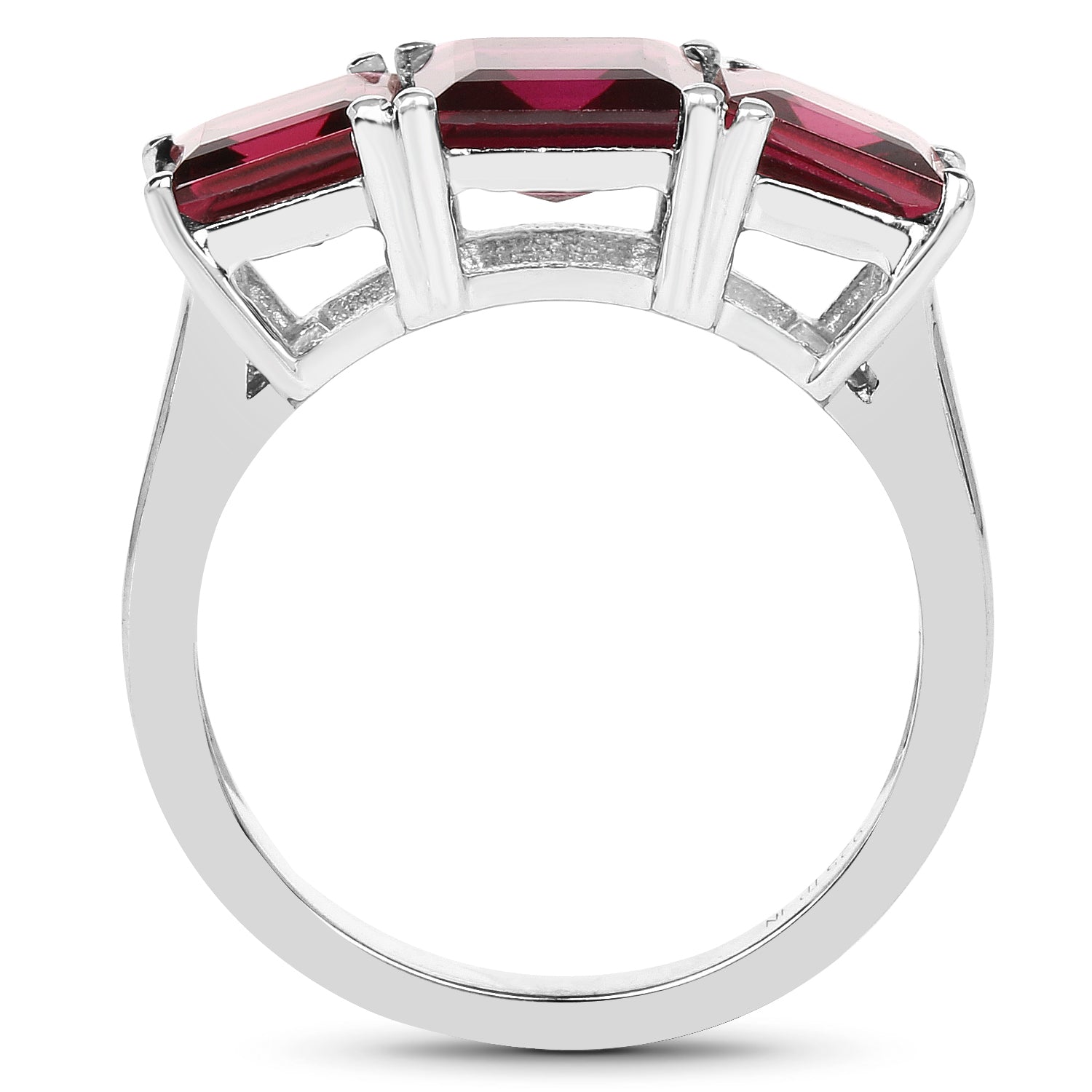 4.87 Carat Genuine Rhodolite .925 Sterling Silver Ring by Bids.com