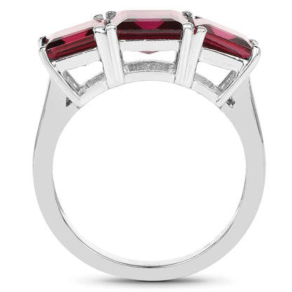4.87 Carat Genuine Rhodolite .925 Sterling Silver Ring by Bids.com