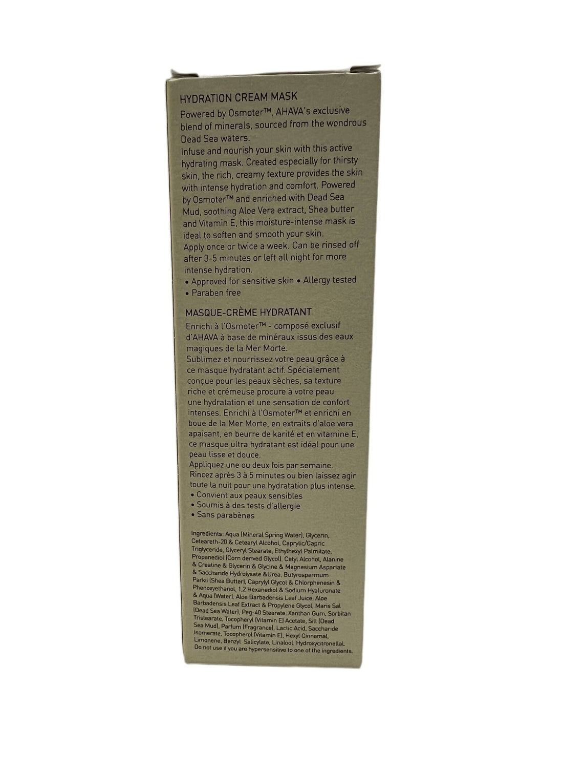 Ahava Time To Hydrate Hydration Cream Mask 100ml/3.4oz - DestGlow