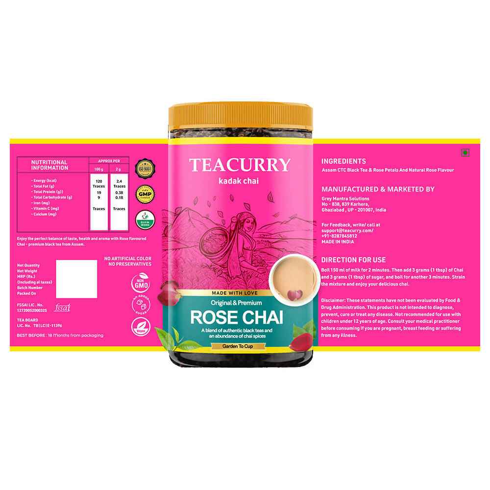 Teacurry Rose Chai Powder