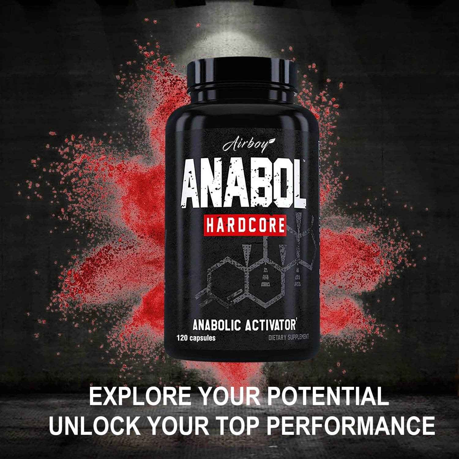Anabol Hardcore Anabolic Activator Supplement Lean Muscle Mass Power