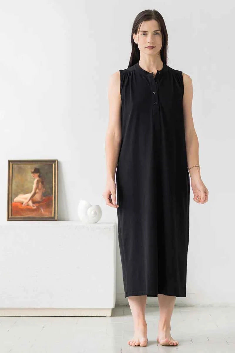 Aisha Relaxed Sleeveless Sleep Maxi Tunic
