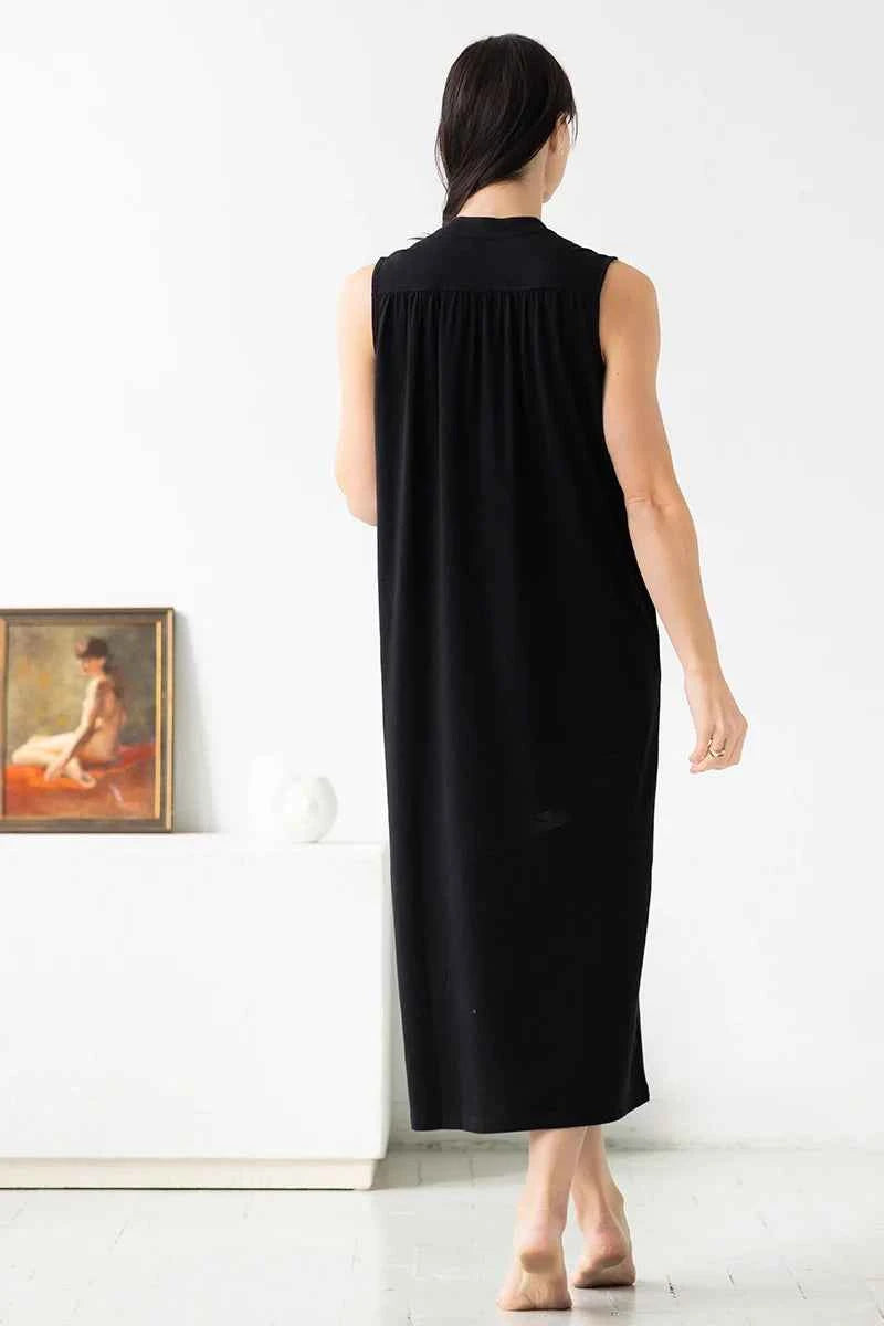Aisha Relaxed Sleeveless Sleep Maxi Tunic