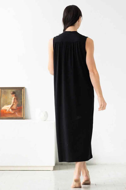 Aisha Relaxed Sleeveless Sleep Maxi Tunic