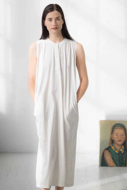 Aisha Relaxed Sleeveless Sleep Maxi Tunic