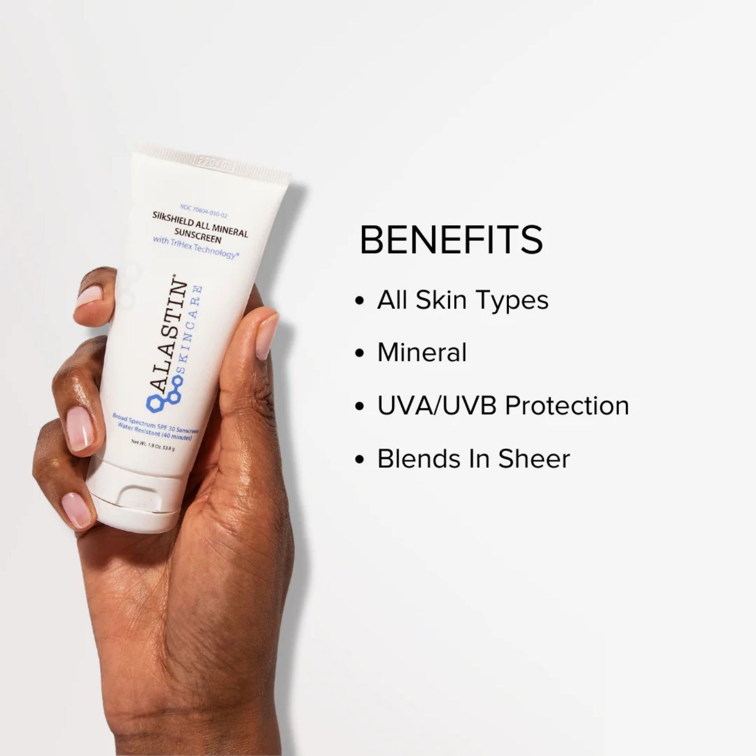 Alastin Skincare SilkSHIELD All Mineral Sunscreen SPF 30 1.9 Oz by Nava Beauty