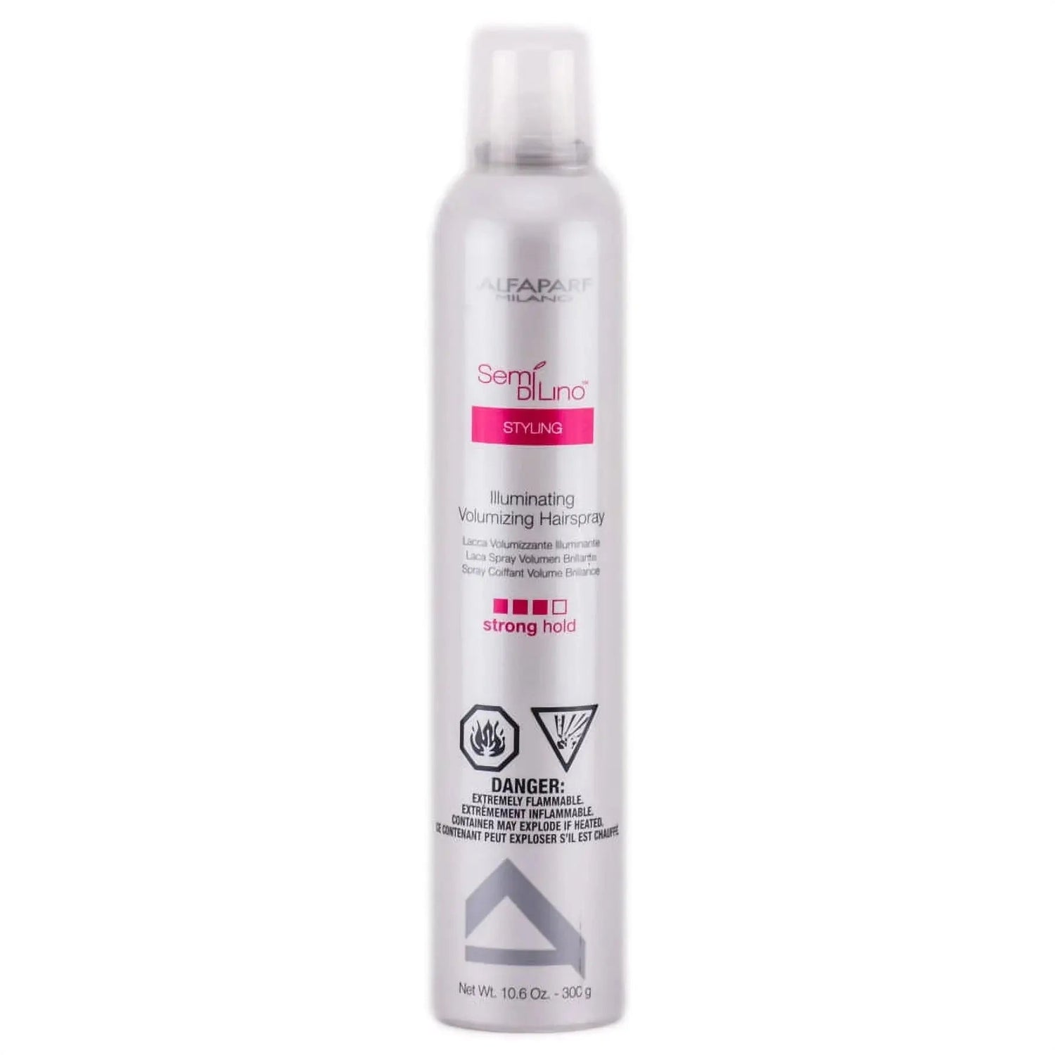 Alfaparf Milano Semi Di Lino Extra Strong Hold Illuminating Hairspray, 10.6 oz