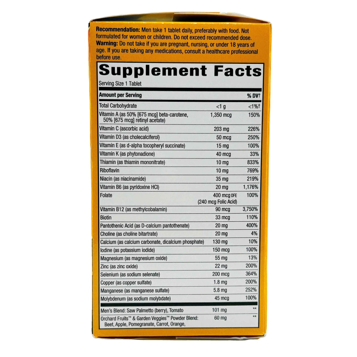 Nature’s Way Alive! Men’s 50+ Ultra Multivitamin – 60 Tablets