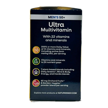 Nature’s Way Alive! Men’s 50+ Ultra Multivitamin – 60 Tablets