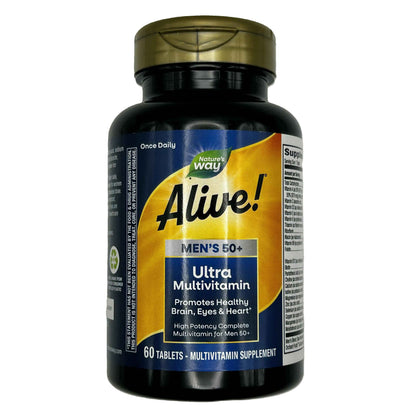 Nature’s Way Alive! Men’s 50+ Ultra Multivitamin – 60 Tablets