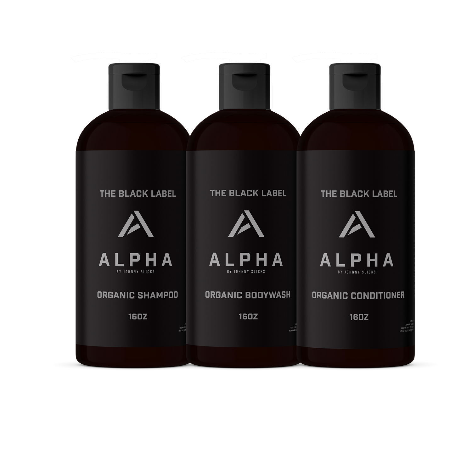 Black Label Shower Set by Johnny Slicks
