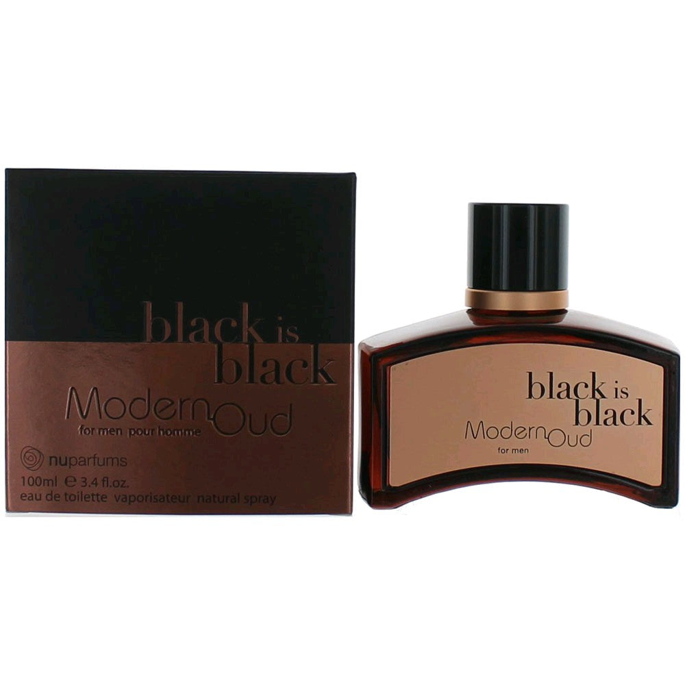 Black is Black Modern Oud by NuParfums, 3.4 oz EDT Spray for Men by Avera Group