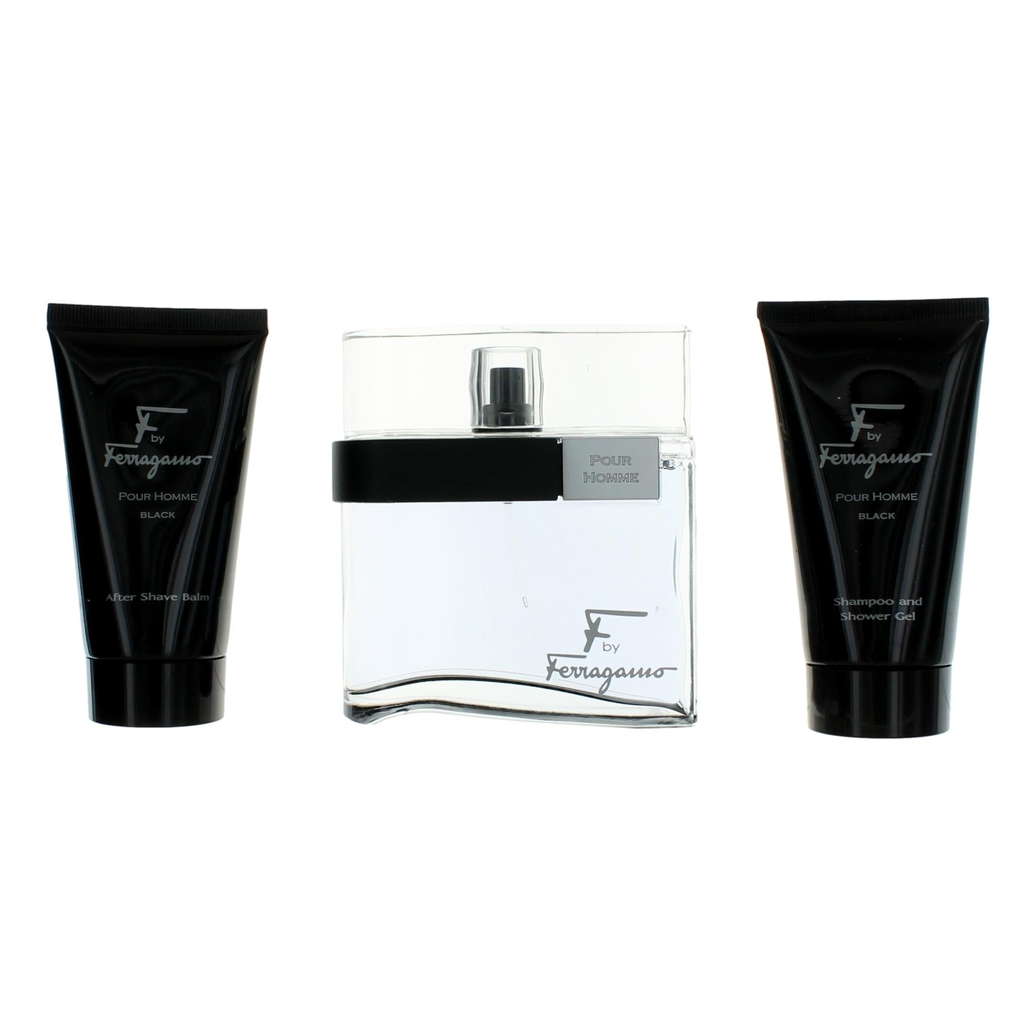 F Black, 3 Piece Gift Set for Men by Avera Group