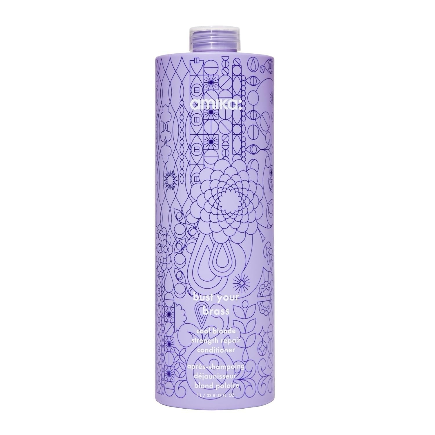 Amika Bust Your Brass Cool Blonde Strength Repair Conditioner by Nava Beauty