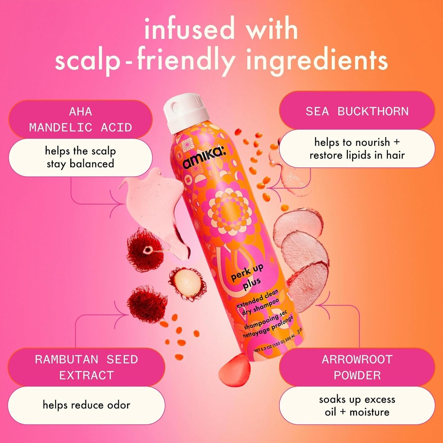 Amika Perk Up Plus Extended Clean Dry Shampoo by Nava Beauty