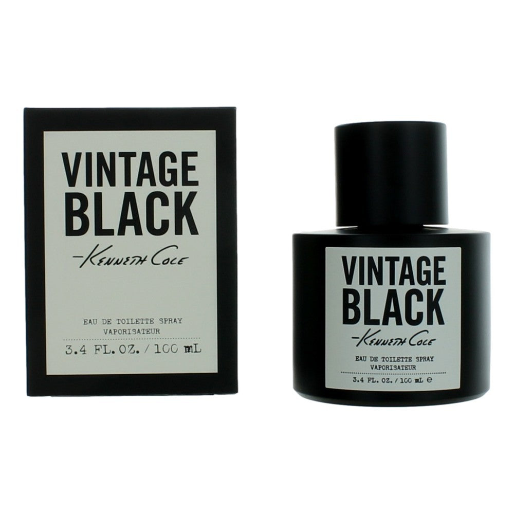 Kenneth Cole Vintage Black, 3.4 oz EDT Spray for Men by Avera Group