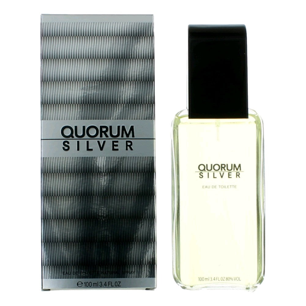 Quorum Silver, 3.4 oz EDT Spray for men by Avera Group
