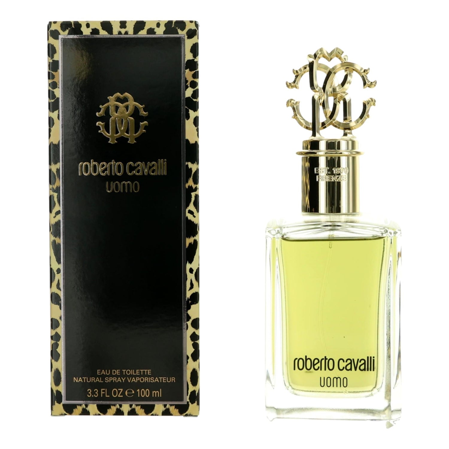 Roberto Cavalli Uomo, 3.3 oz EDT Spray for Men by Avera Group