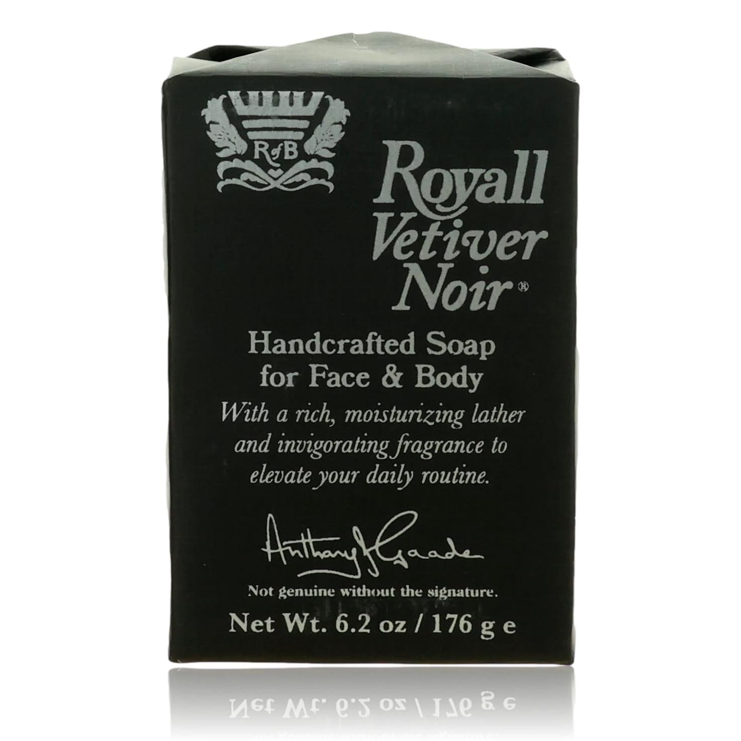 Royall Vetiver Noir, 6.2 oz Bar Soap for Men by Avera Group