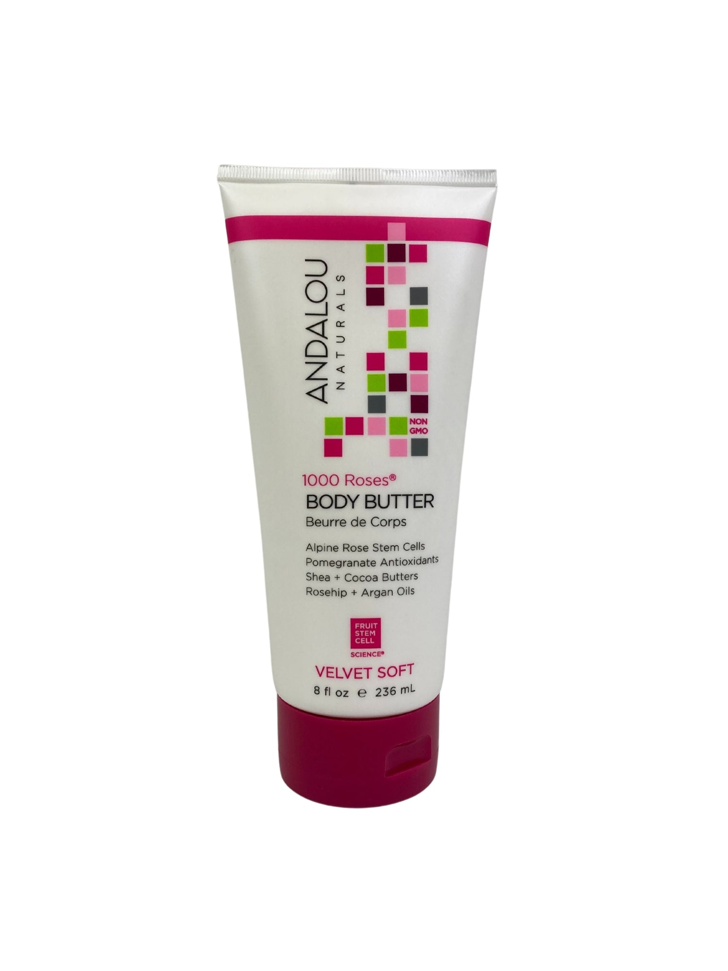 Body Butter, 1000 Roses, 8oz, Andalou Naturals by Country Life Natural Foods