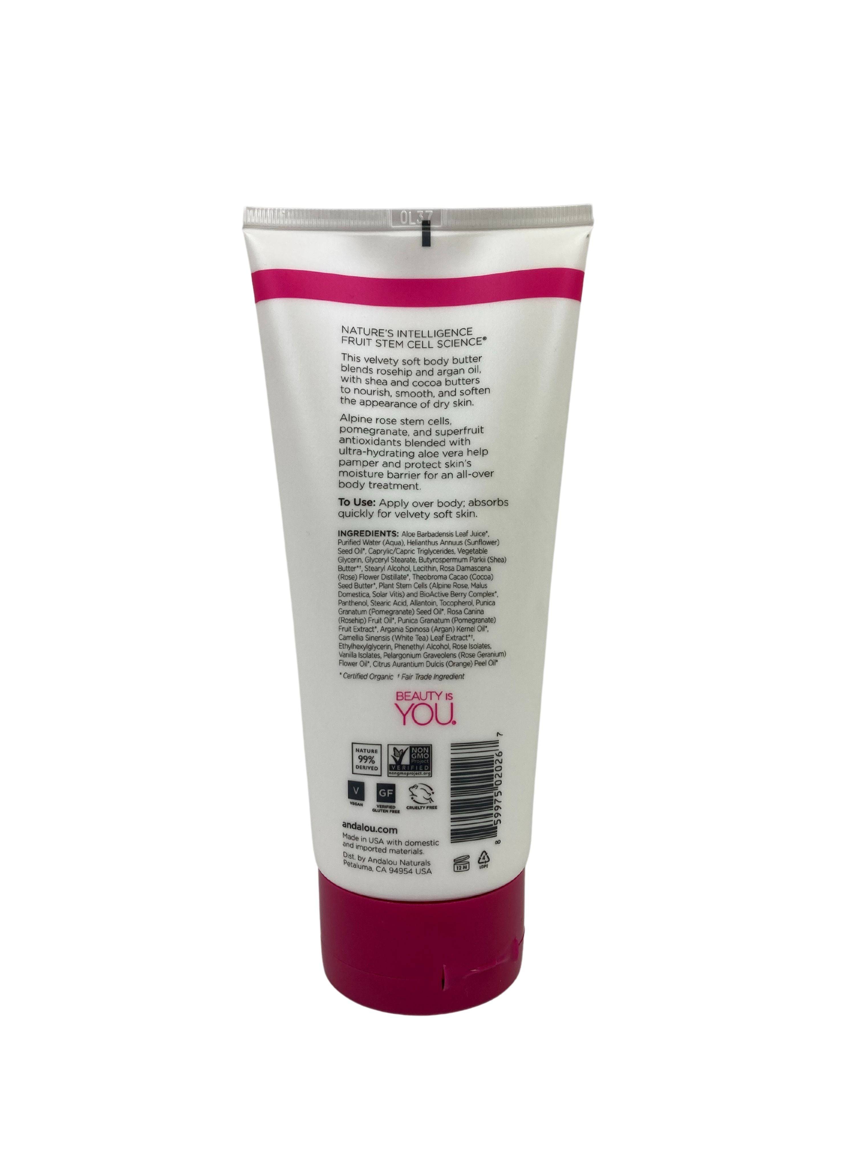 Body Butter, 1000 Roses, 8oz, Andalou Naturals by Country Life Natural Foods