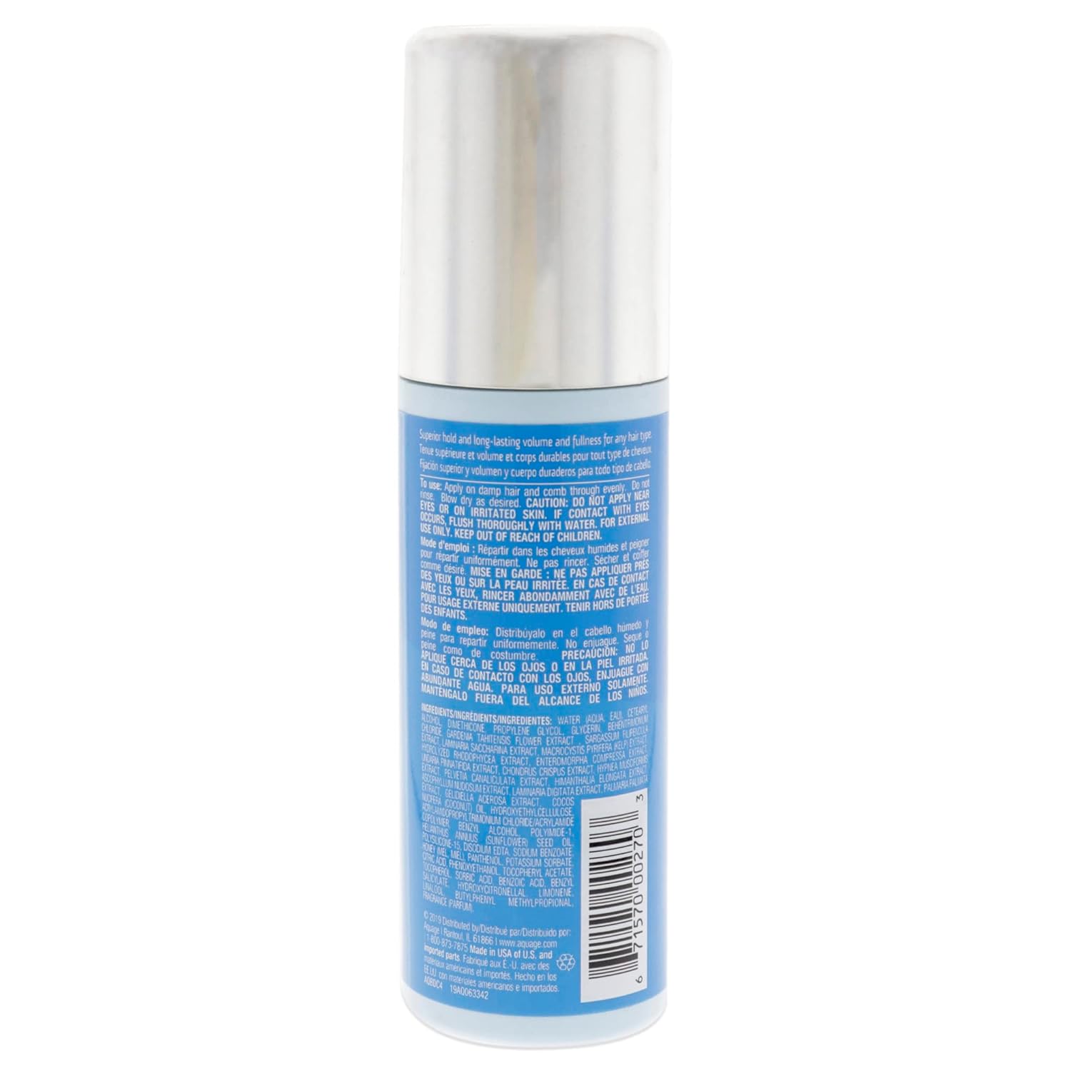 AQUAGE Blow Dry Creme, Adds Volume and Lift to Root Area and Overall Body and Fullness When Blow-Drying Hair, Long Lasting Hold, 4 oz