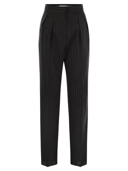 Max Mara Women Sesamo - Carrot Trousers In Wool Cloth by Luosophy