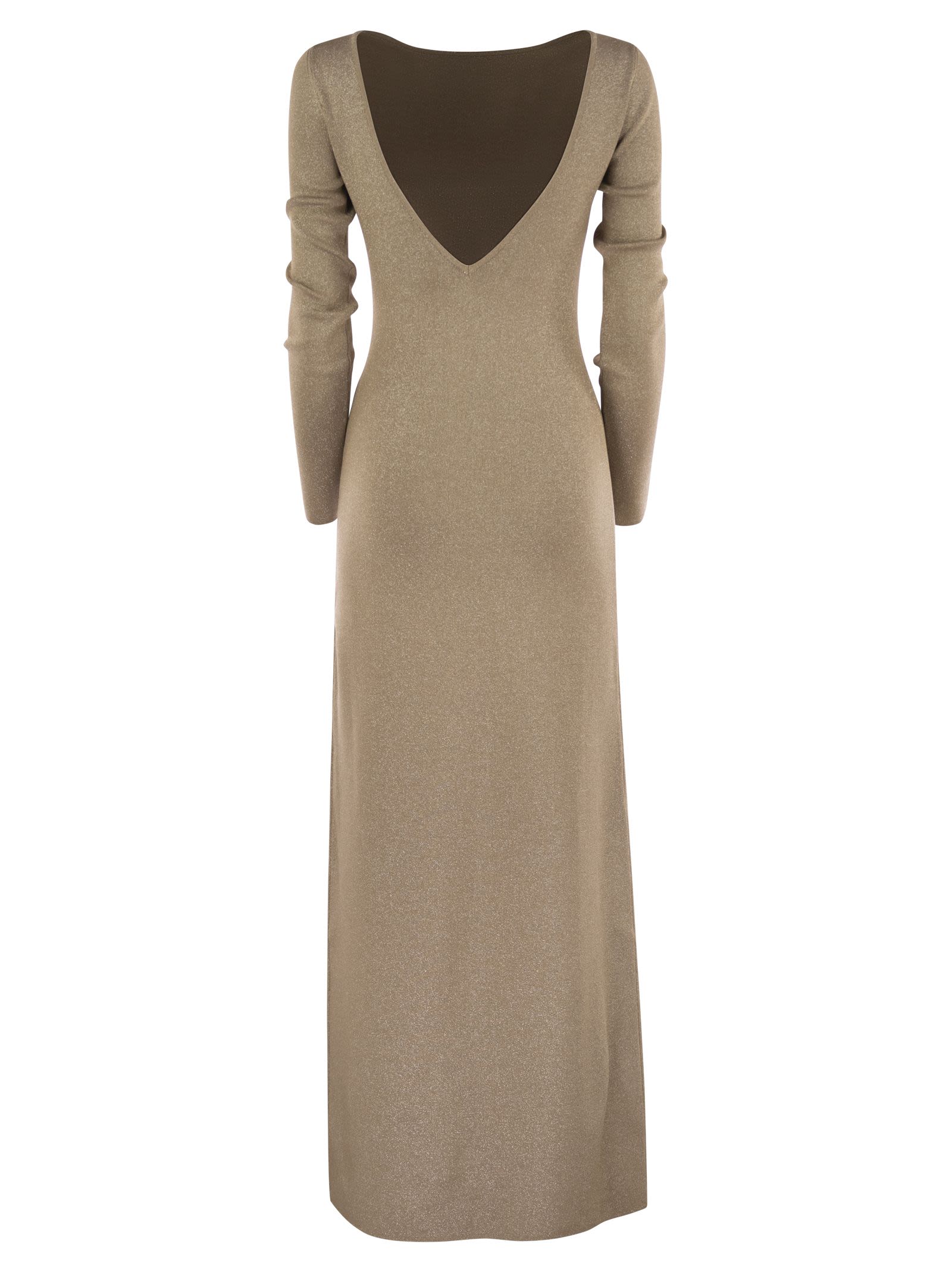 Max Mara Women Bracco - Viscose And Lurex Slim Dress by Luosophy
