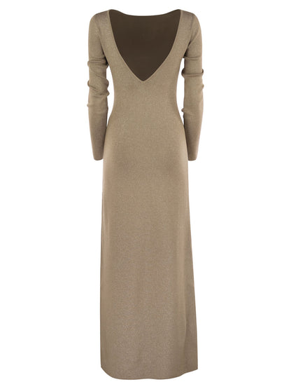 Max Mara Women Bracco - Viscose And Lurex Slim Dress by Luosophy
