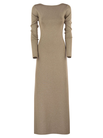 Max Mara Women Bracco - Viscose And Lurex Slim Dress by Luosophy
