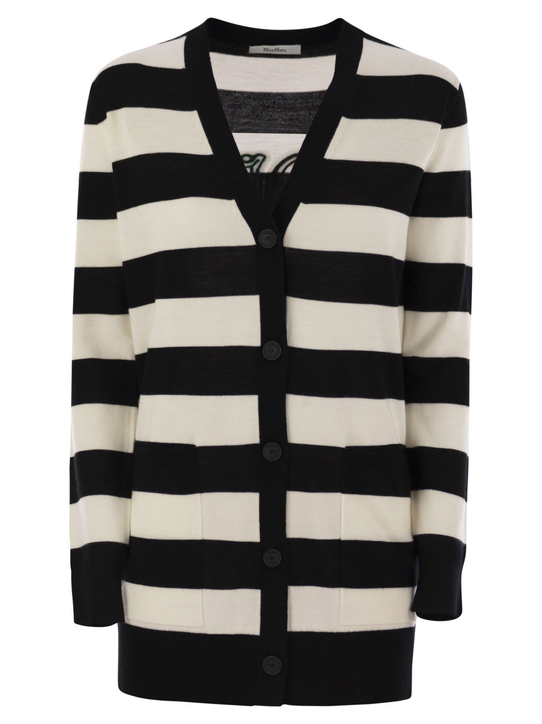 Max Mara Women Fiemme - Long Striped Wool Cardigan by Luosophy
