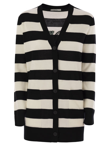 Max Mara Women Fiemme - Long Striped Wool Cardigan by Luosophy