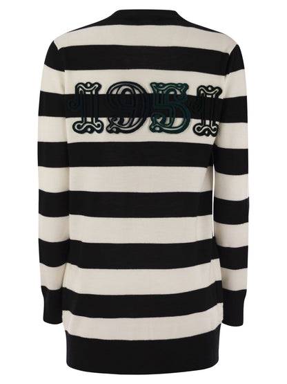 Max Mara Women Fiemme - Long Striped Wool Cardigan by Luosophy