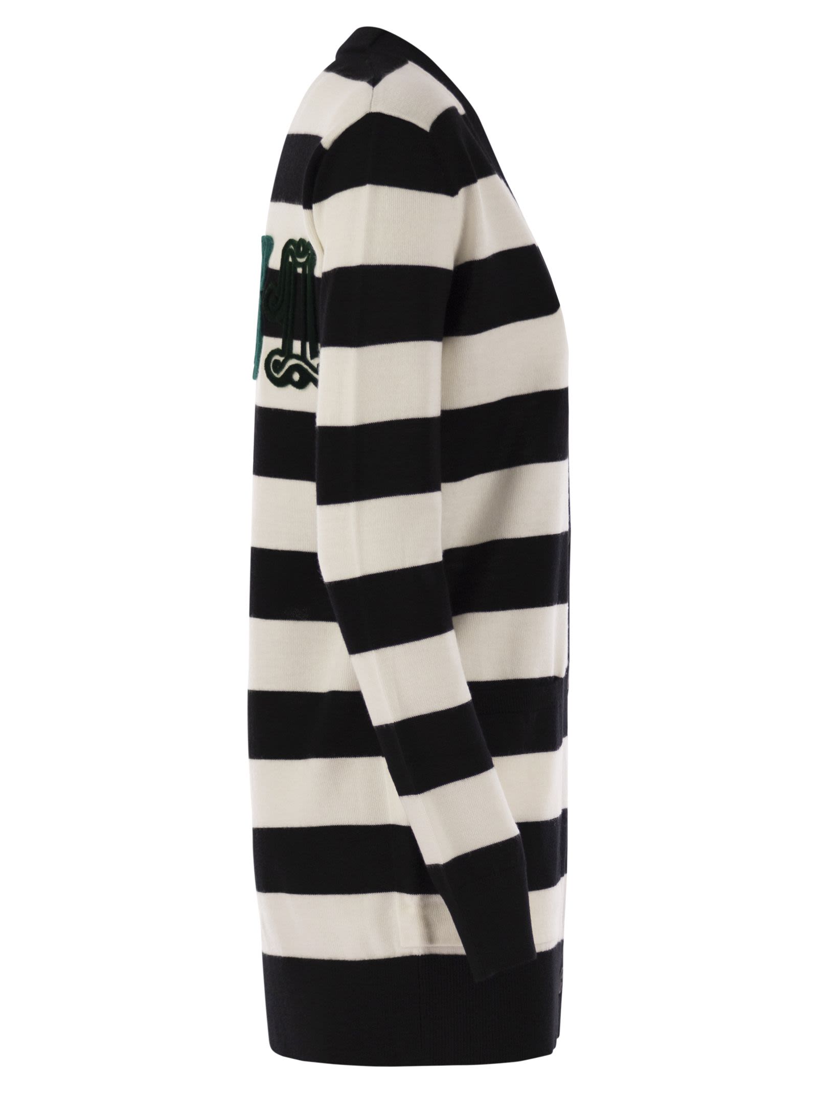 Max Mara Women Fiemme - Long Striped Wool Cardigan by Luosophy