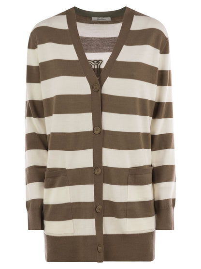 Max Mara Women Fiemme - Long Striped Wool Cardigan by Luosophy