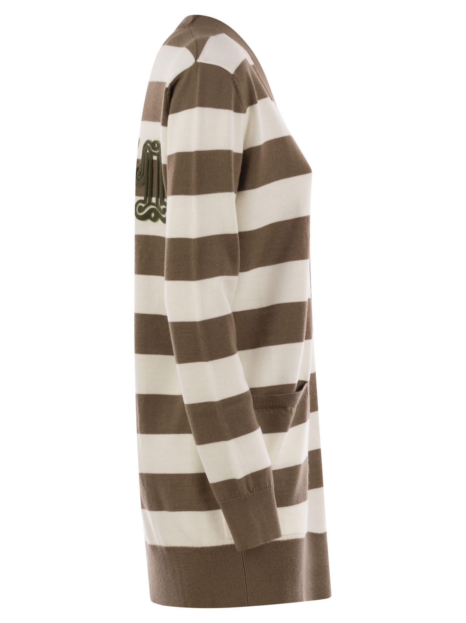 Max Mara Women Fiemme - Long Striped Wool Cardigan by Luosophy