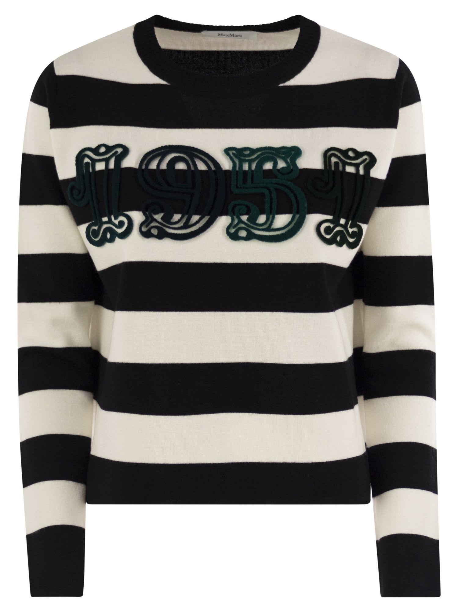 Max Mara Women Viterbo - Wool Sweater With Embroidery by Luosophy