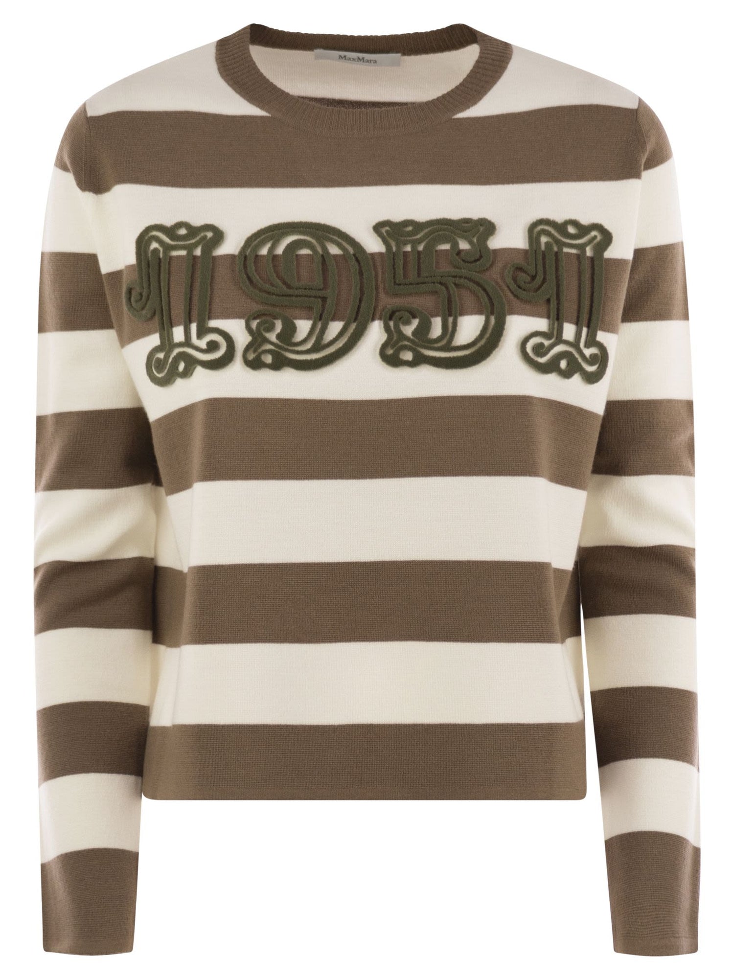 Max Mara Women Viterbo - Wool Sweater With Embroidery by Luosophy