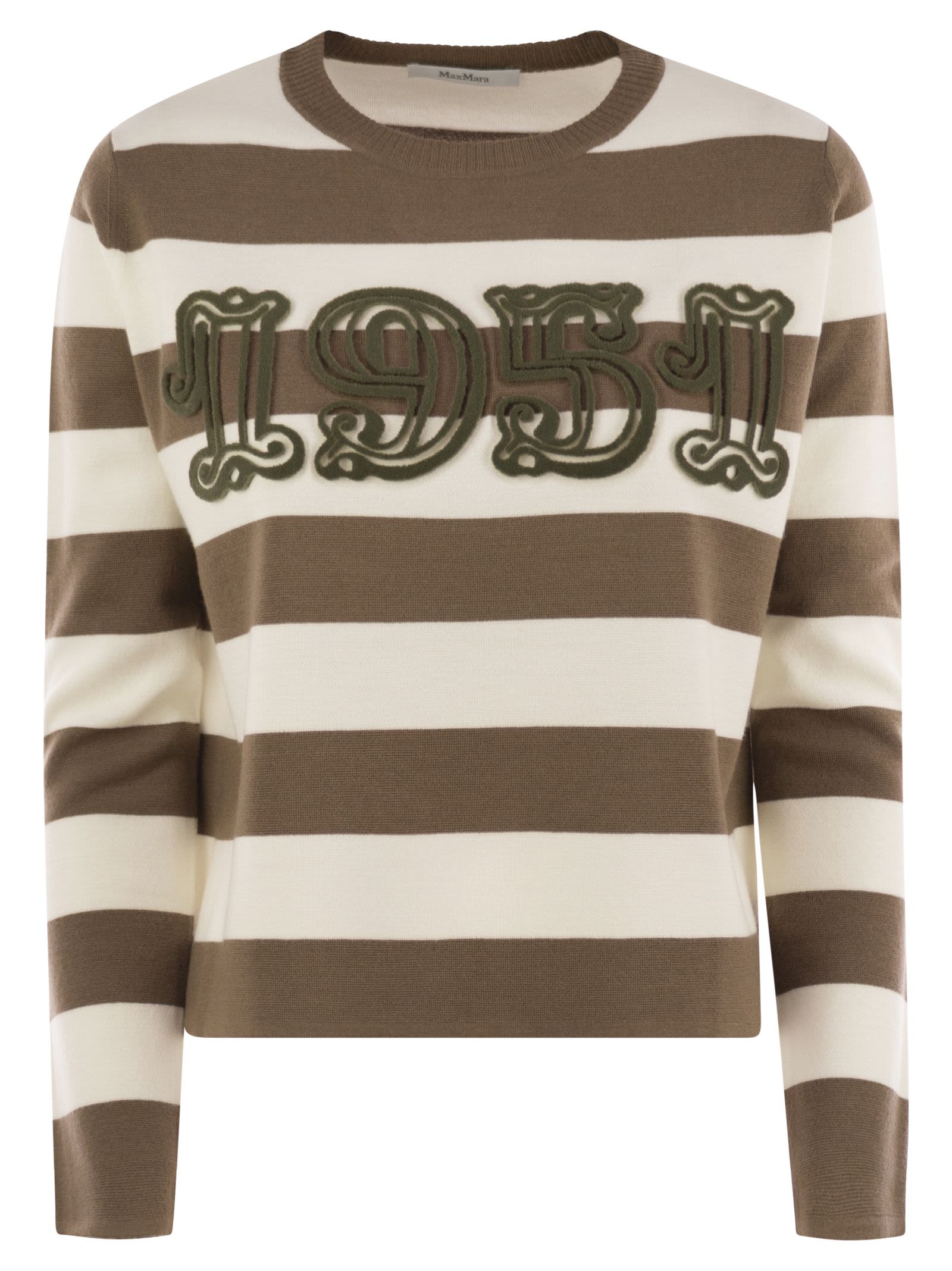 Max Mara Women Viterbo - Wool Sweater With Embroidery by Luosophy