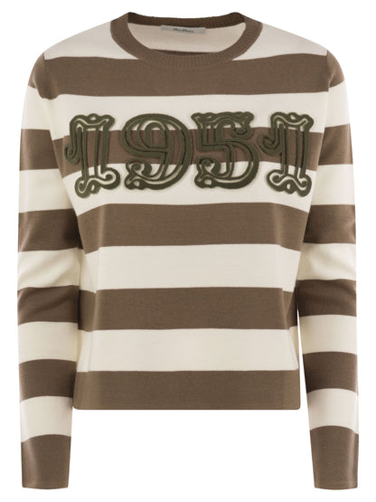 Max Mara Women Viterbo - Wool Sweater With Embroidery by Luosophy